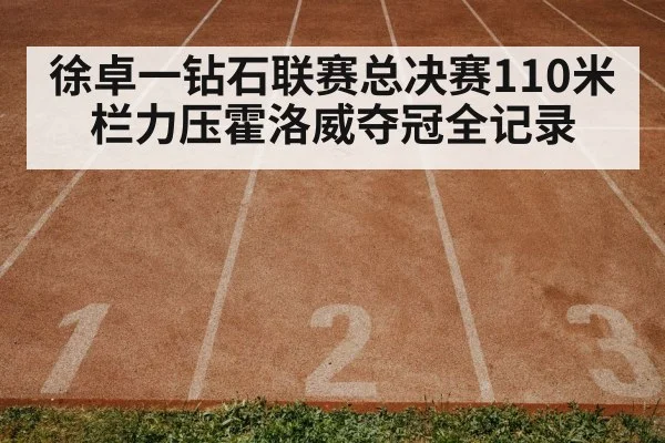 徐卓一钻石联赛总决赛110米栏力压霍洛威夺冠全记录